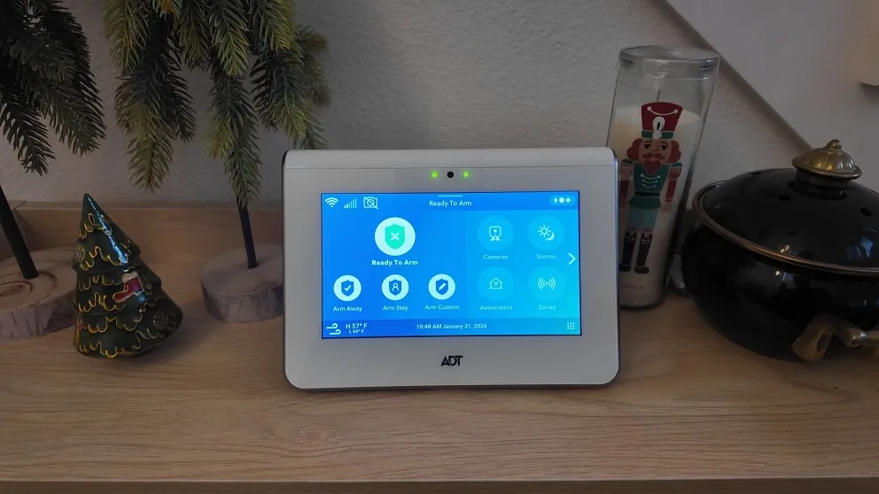 ADT Command Panel home screen