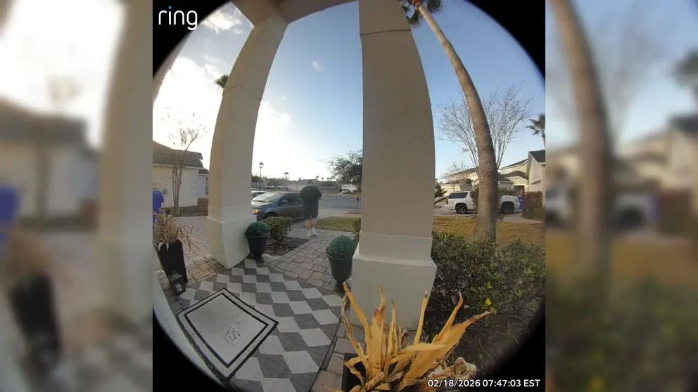 Doorbell camera front porch daytime view