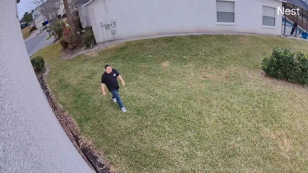 Nest outdoor camera footage