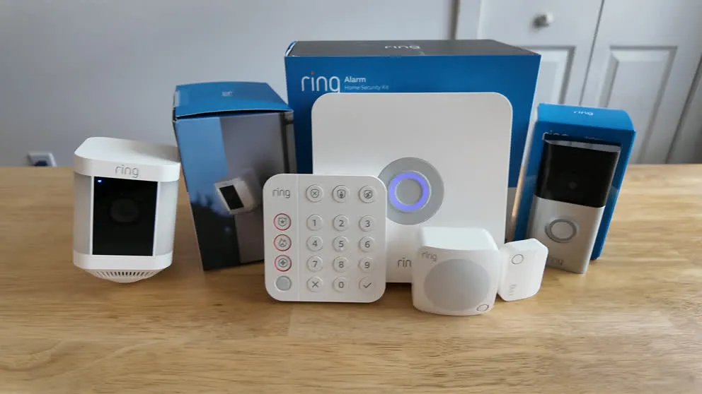 Ring Alarm kit components close-up