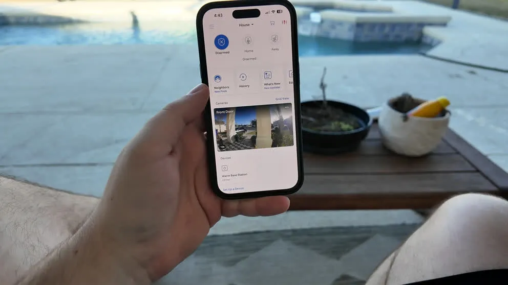 Ring app dashboard home screen