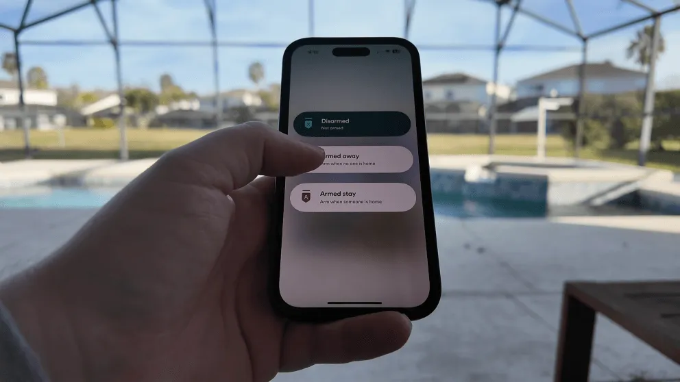 arming vivint system from app