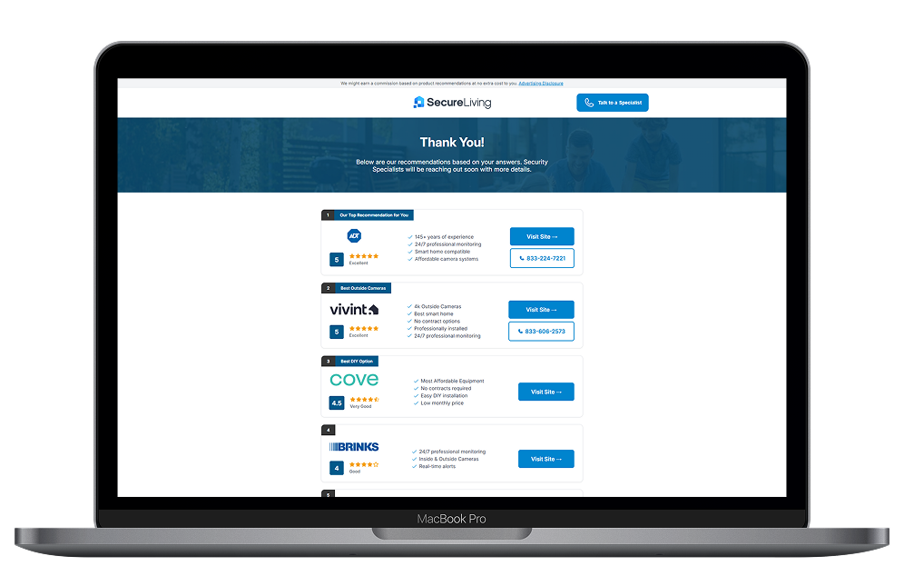 Security Match quiz mockup